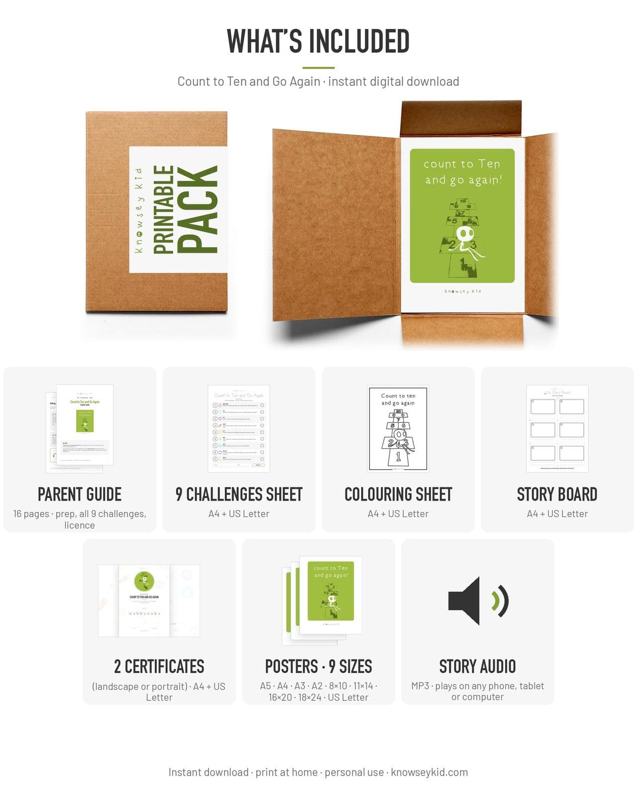 Count to Ten and Go Again pack peek 2